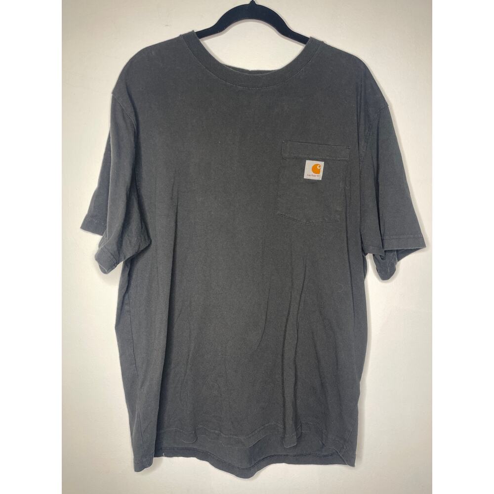 Carhartt Men's Black Loose Fit Pocket T-shirt Size Large